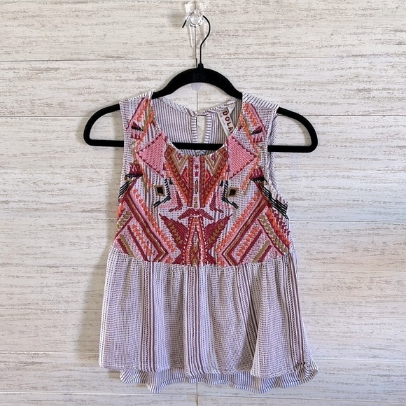 Anthropologie DOLAN BoHo Babydoll Top | SIZE S - Picture 1 of 3